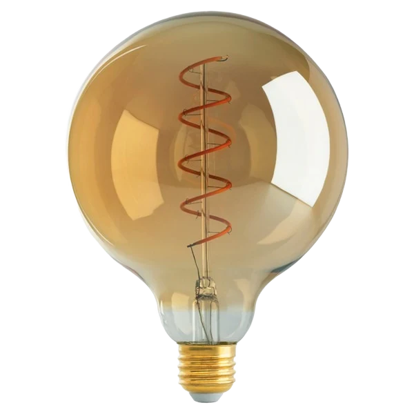 Refined Satco 4.5 Watt G40 LED Vintage Spiral Medium Base Light Bulb Versatile