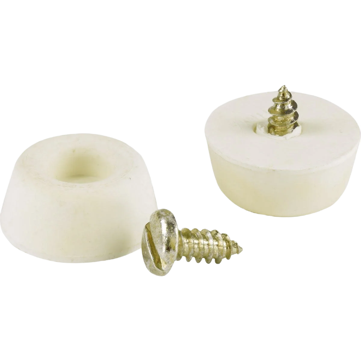 Organic Do it 7 8 in. Off-White Round Furniture Bumpers 4-Pack Sustainable