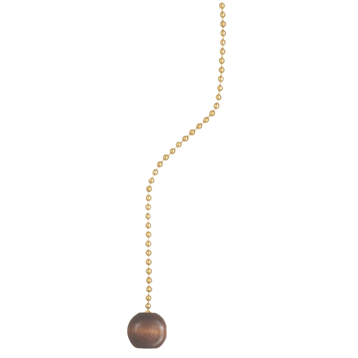 Authentic Westinghouse 36 Brass Pull Chain with Walnut Ball Ornament Reusable