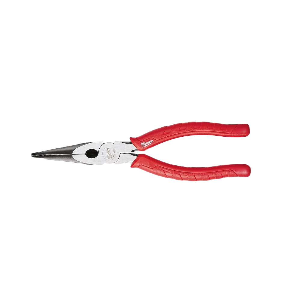 Premium Milwaukee 8 Long Nose Pliers w Comfort Grip Excellent