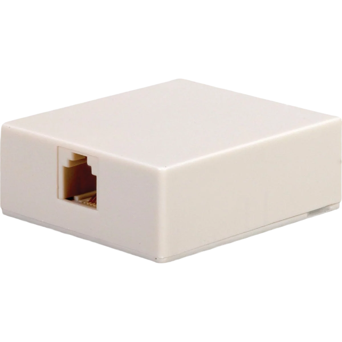 Top-Quality RCA White Surface Mount Telephone Jack Contemporary