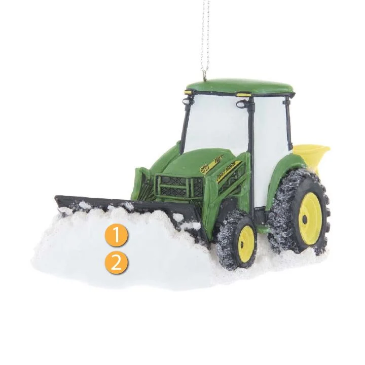 High-Grade Kurt S. Adler Personalized John Deere Tractor Ornament Superior