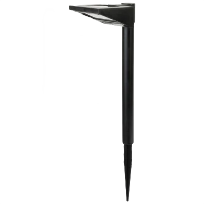 Enhanced Fusion Black Plastic Domed Solar Stake Light Practical