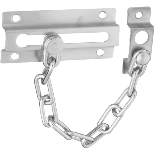 Original National Hardware Satin Chrome Security Chain Door Guard Professional