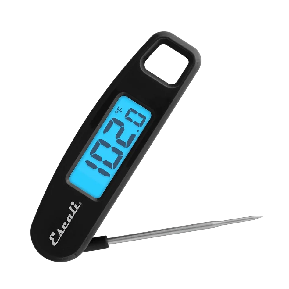 Unique Escali Black Compact Folding Digital Thermometer Refined