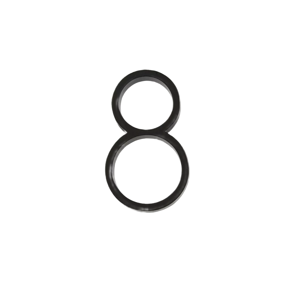 Flexible Hillman Distinctions 5-In. Floating Mount Black House Number 8 Consistent