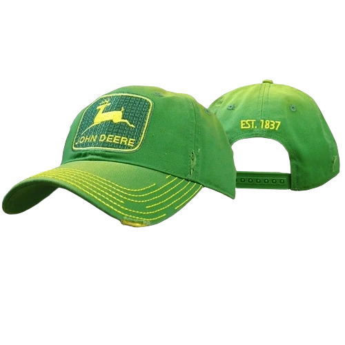 Premium John Deere Green Vintage Logo Cap Quality