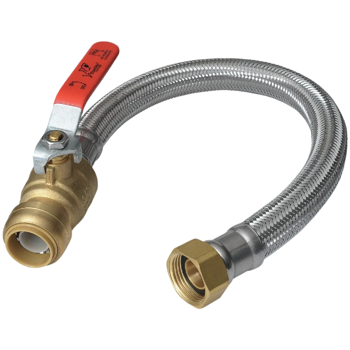 Natural Low Lead Ball Valve FIP Sharkbite Flexible Water Heater Connector High-Quality
