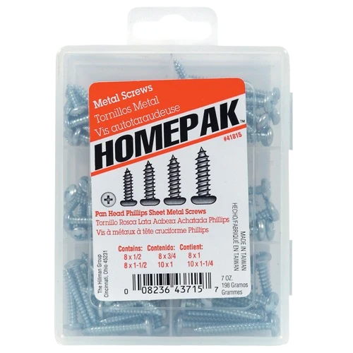 Breathable Hillman Pan Head Phillips Sheet Metal Screw Assortment Unique