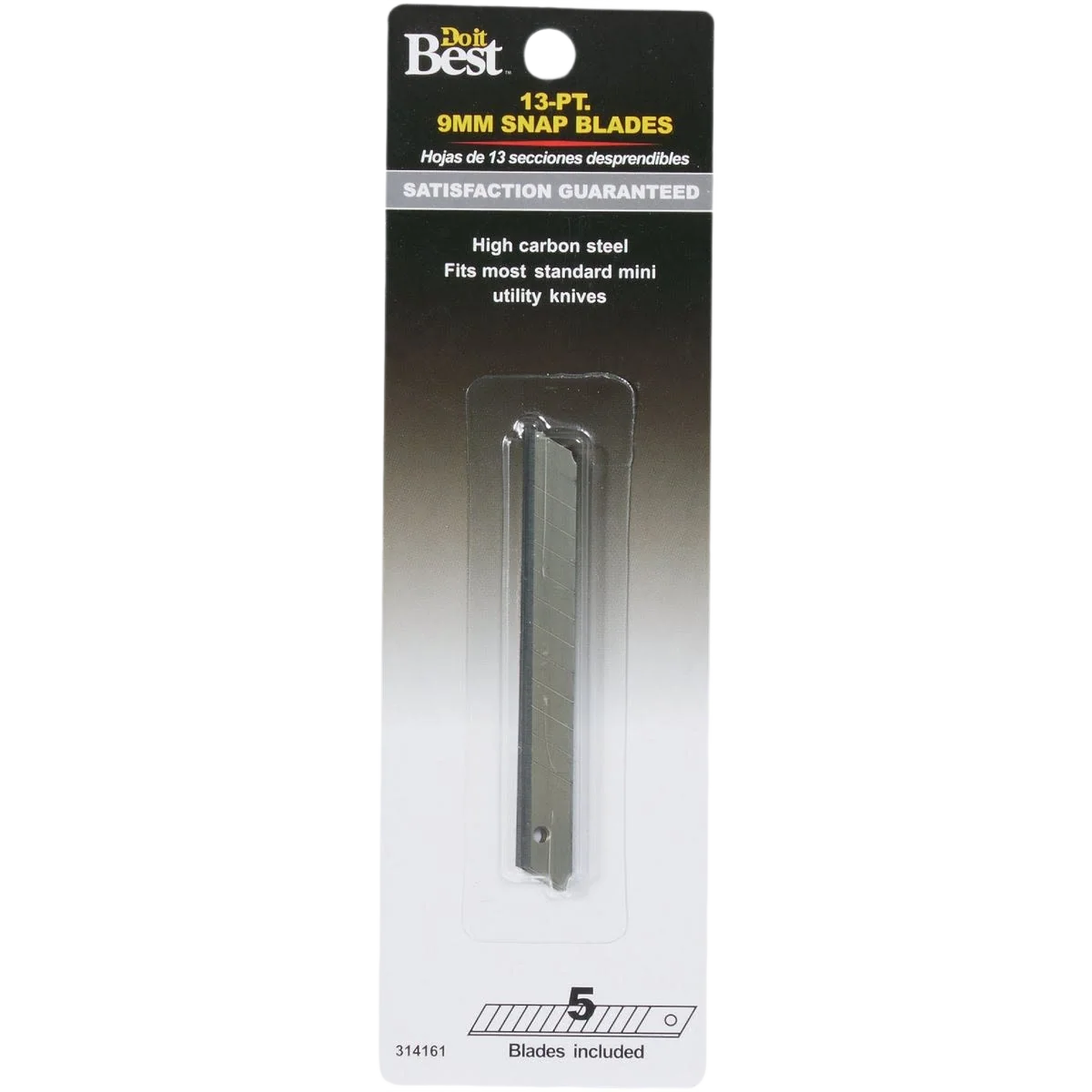 Powerful Do it 9mm 13-Pt Snap-Off Knife Blades 5 Pk Premium Material