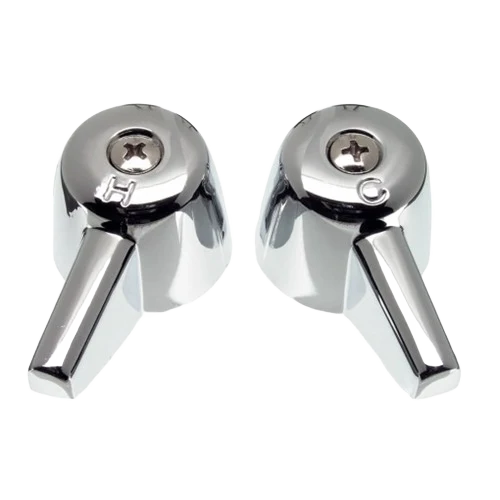 Solid Danco Pair of Handles for Central Brass Faucets Chrome Crafted