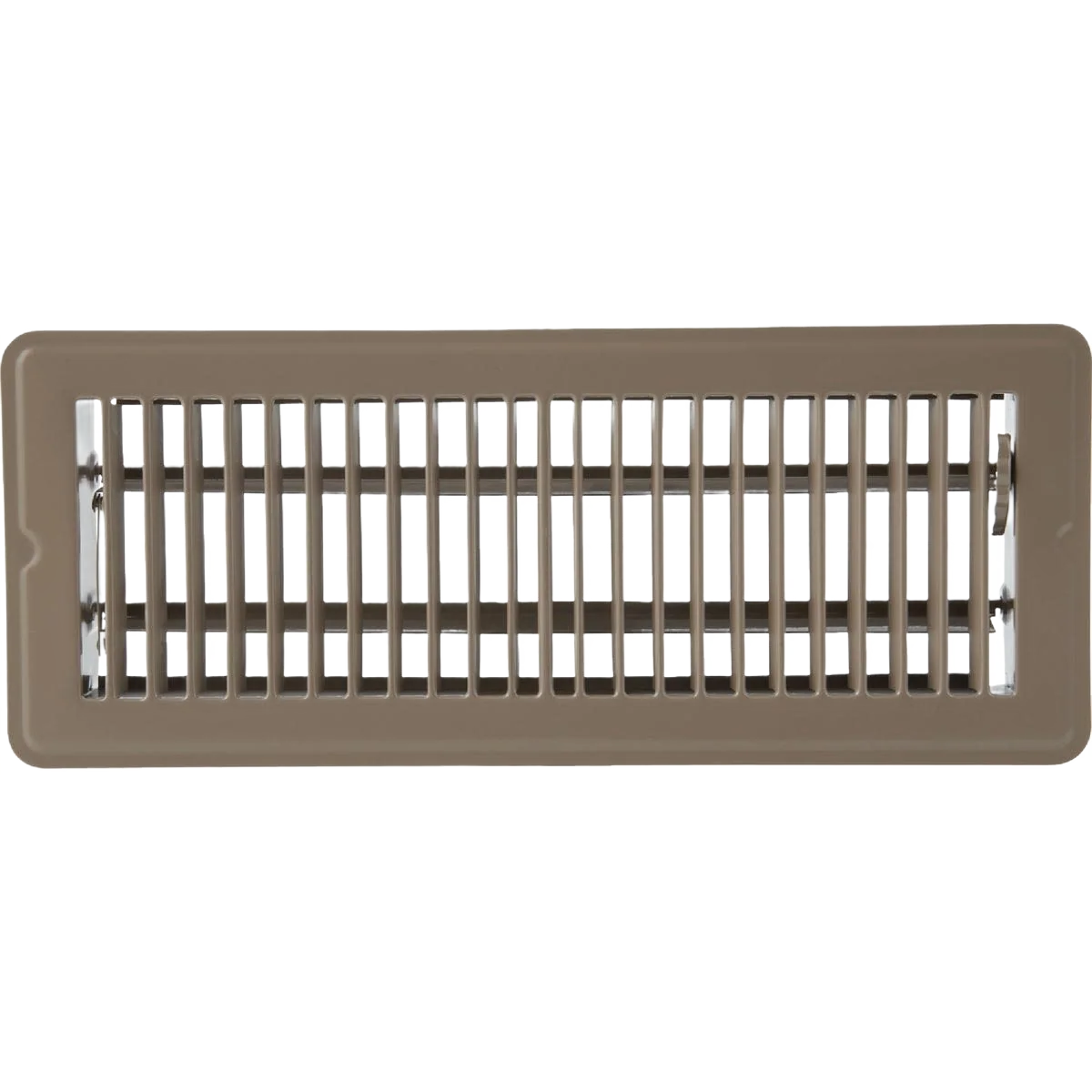 Trusted Home Impressions 4 in. x 12 in. Steel Floor Register Brown Trendy