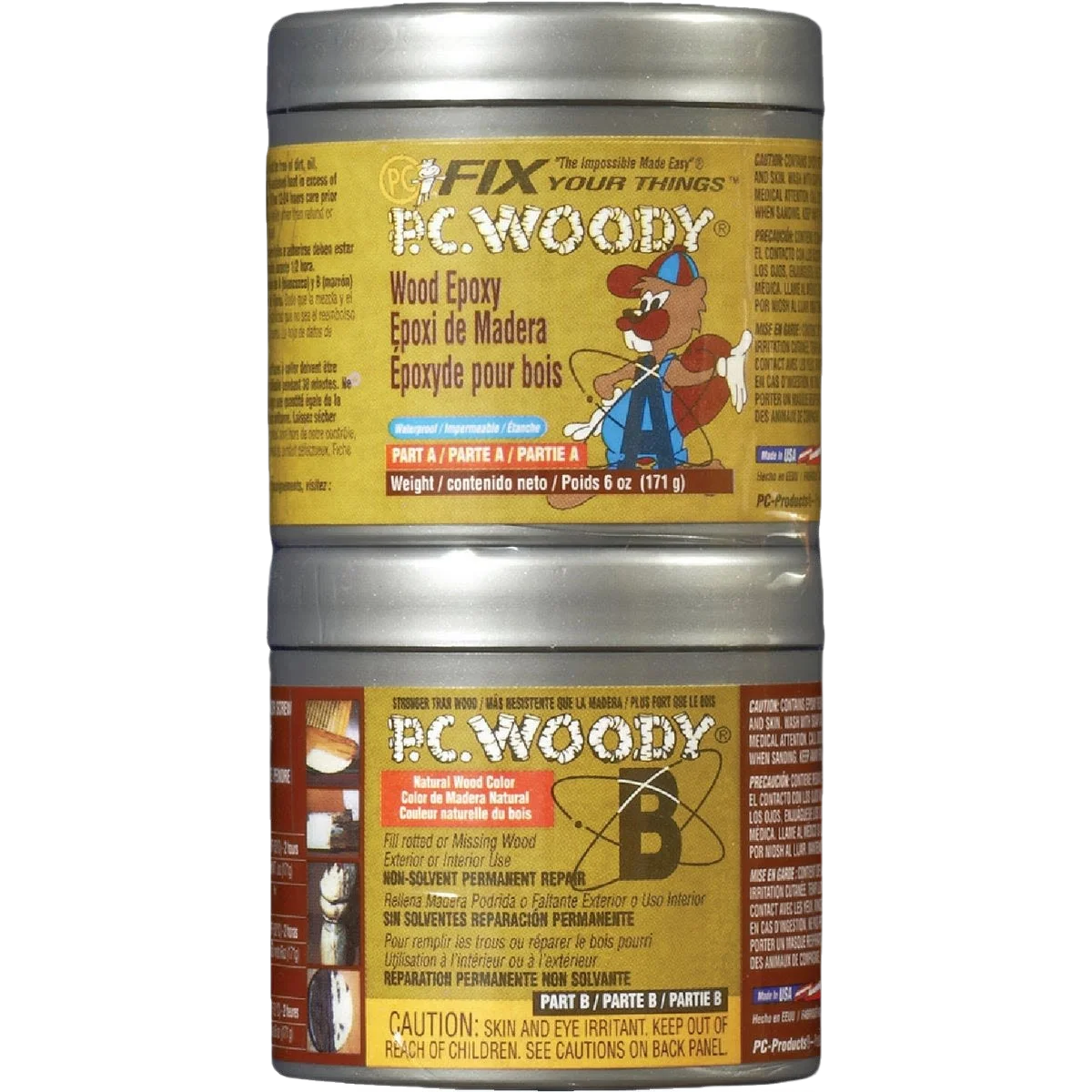 Unique Protective Coating PC Woody Wood Epoxy Paste 6 oz. Stylish