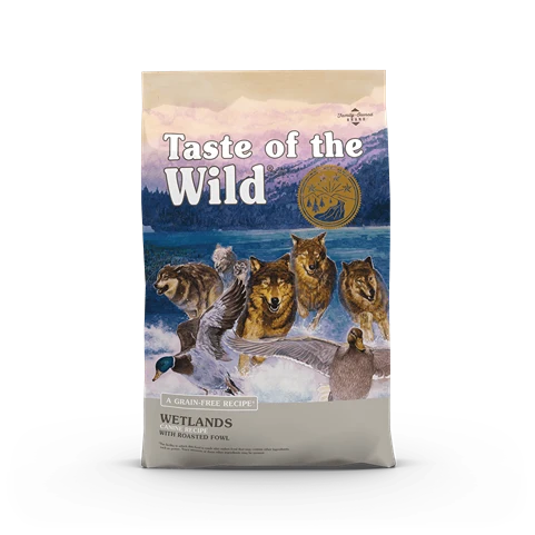 Prestigious Taste of The Wild Wetlands Roaster Fowl Canine Recipe Dry Dog Food 15 lb. First-Class