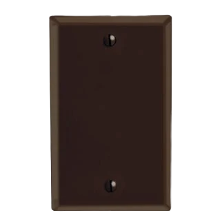 First-Class Leviton 1 Gang Standard Size No Device Brown Box Mount Blank Wallplate Crafted