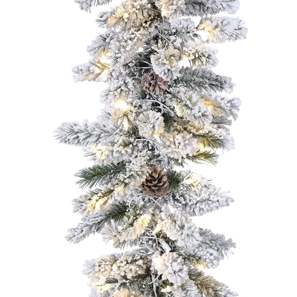 Easy-to-Use nVision Mont Blanc Garland With 70 Smart Clear Lights Superior