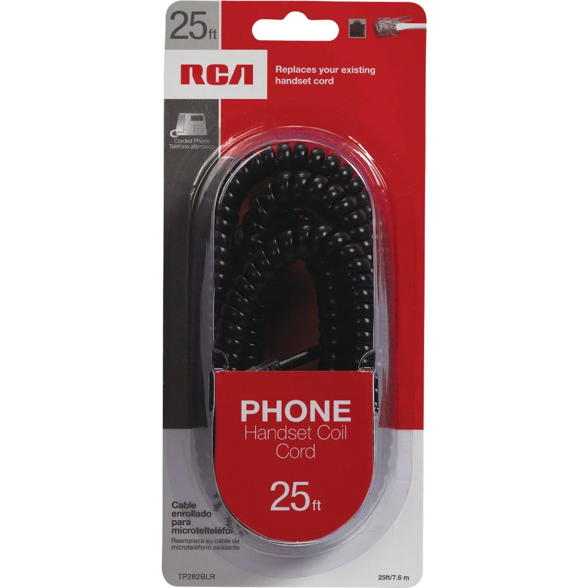 Innovative RCA 25′ Black Phone Cord Verified