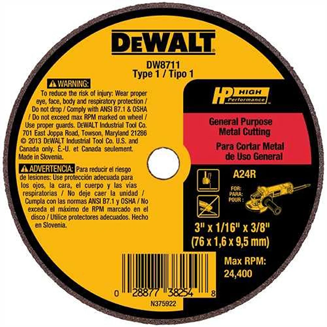 Enhanced DEWALT 2-1 2 x .035 x 1 4 A36T Metal Stainless Cutting Wheel 3-Pack Excellent
