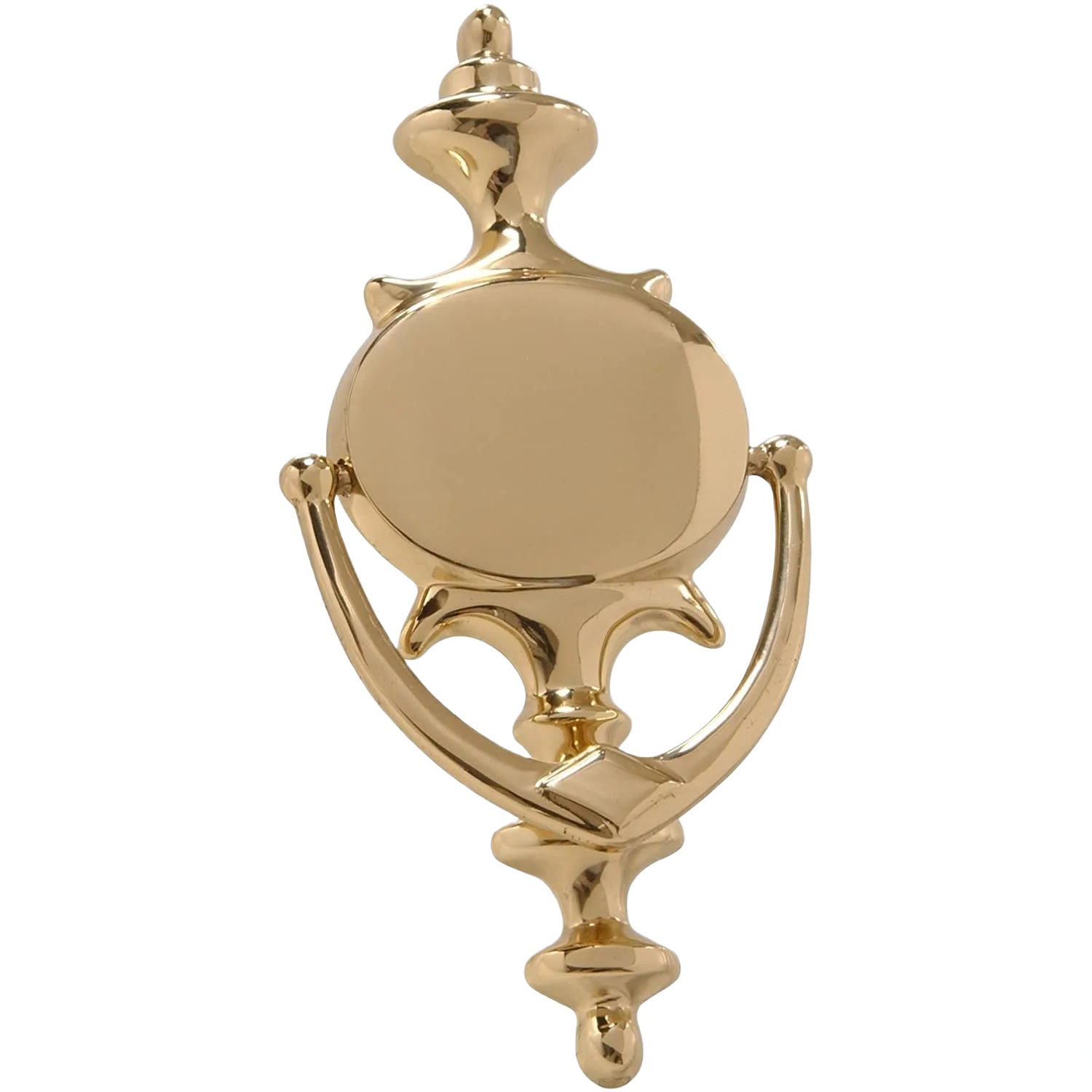 Consistent Hillman 8 in. Door Knocker Solid Brass w Bright Brass Finish Exclusive