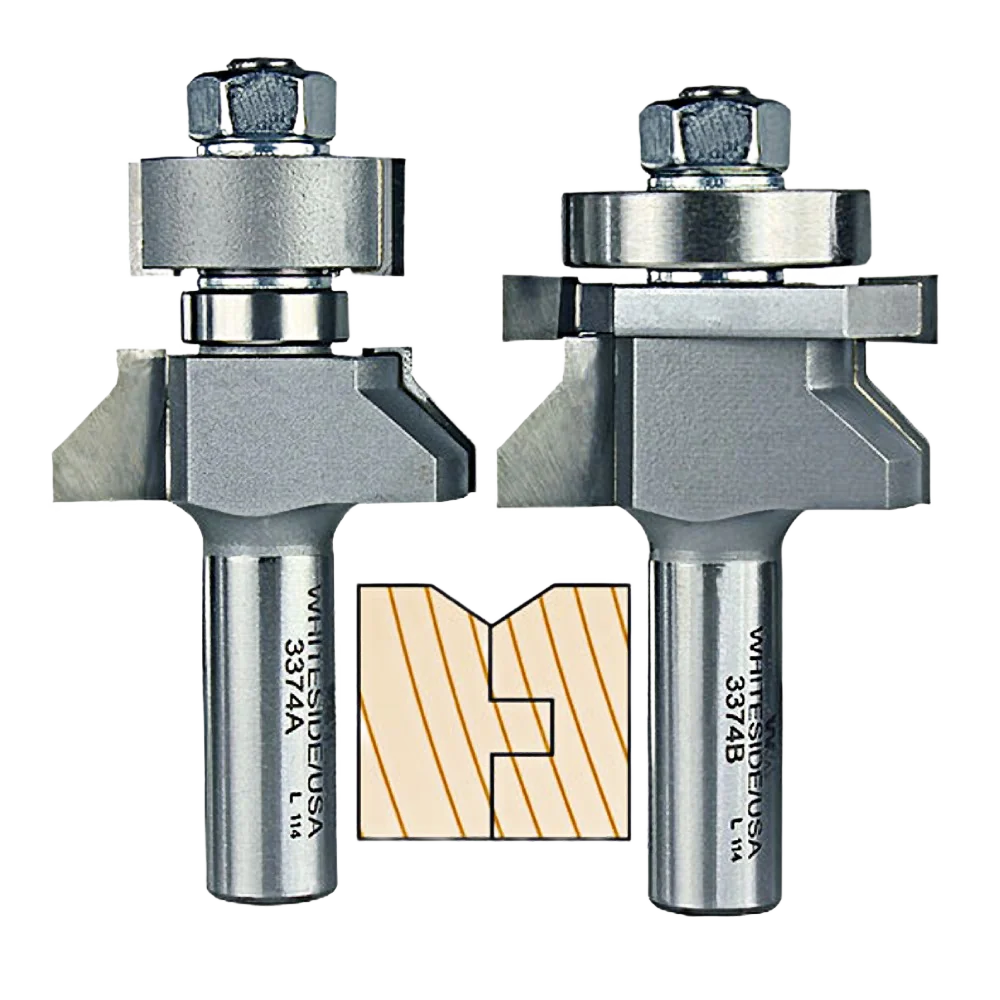 Functional Whiteside Panel Tongue Groove Bit Set 1 2 in. SH x 1-5 8 in. LD x 1 in. CL Certified