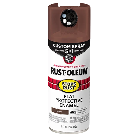 Artisan Rust-Oleum Protective Enamel w 5-in-1 Spray Flat Brown Trusted