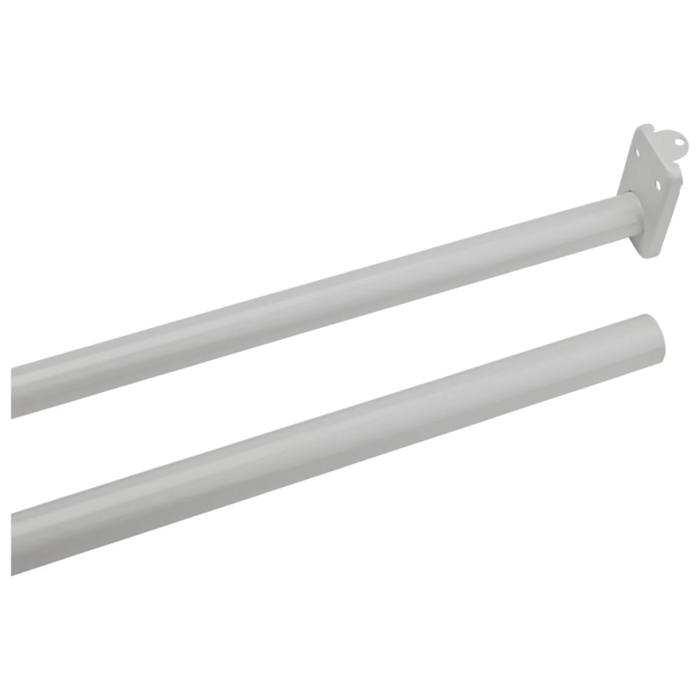 Versatile National Hardware 48-72 White Round Closet Rod Enhanced