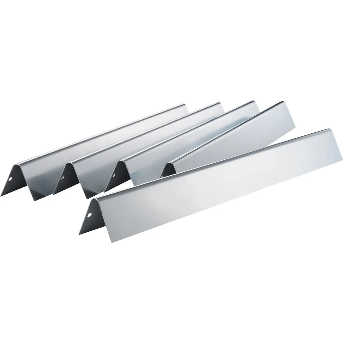 Healthy Weber Genesis Stainless Steel Front Mount Flavorizer Bars 5 Pack Solid