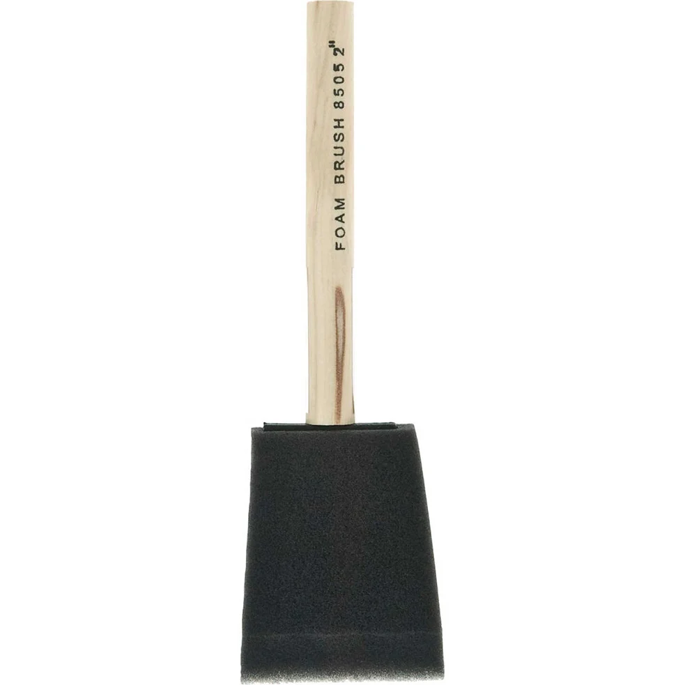 Professional Linzer 2-In. Foam Brush with Wood Handle Fine