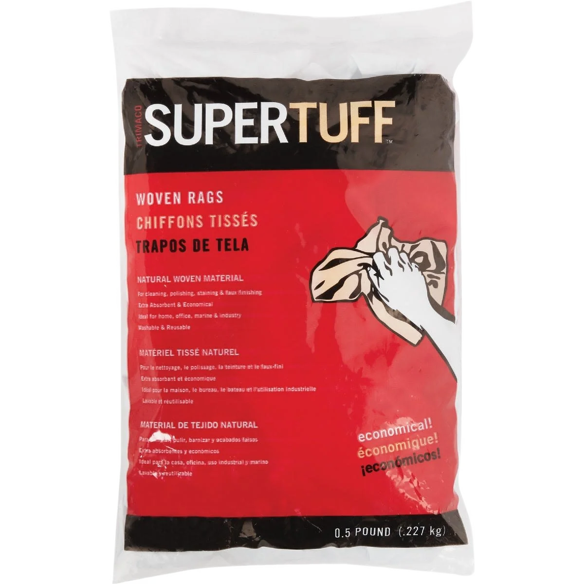 Fine Crafted Supertuff Painter’s Rags 8 oz. Consistent