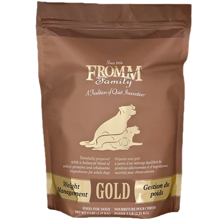 Luxury Fromm Gold Weight Control Adult Dry Dog Food 5 lb. Flexible