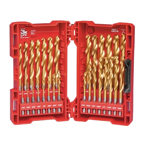High-Quality Milwaukee SHOCKWAVE™ RED HELIX™ 29-PC Titanium Drill Bit Set Exceptional