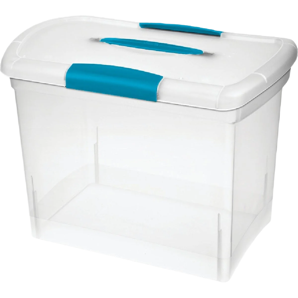 Prestigious Sterilite Large ShowOffs Clear Storage Tote 14.25 in. Convenient