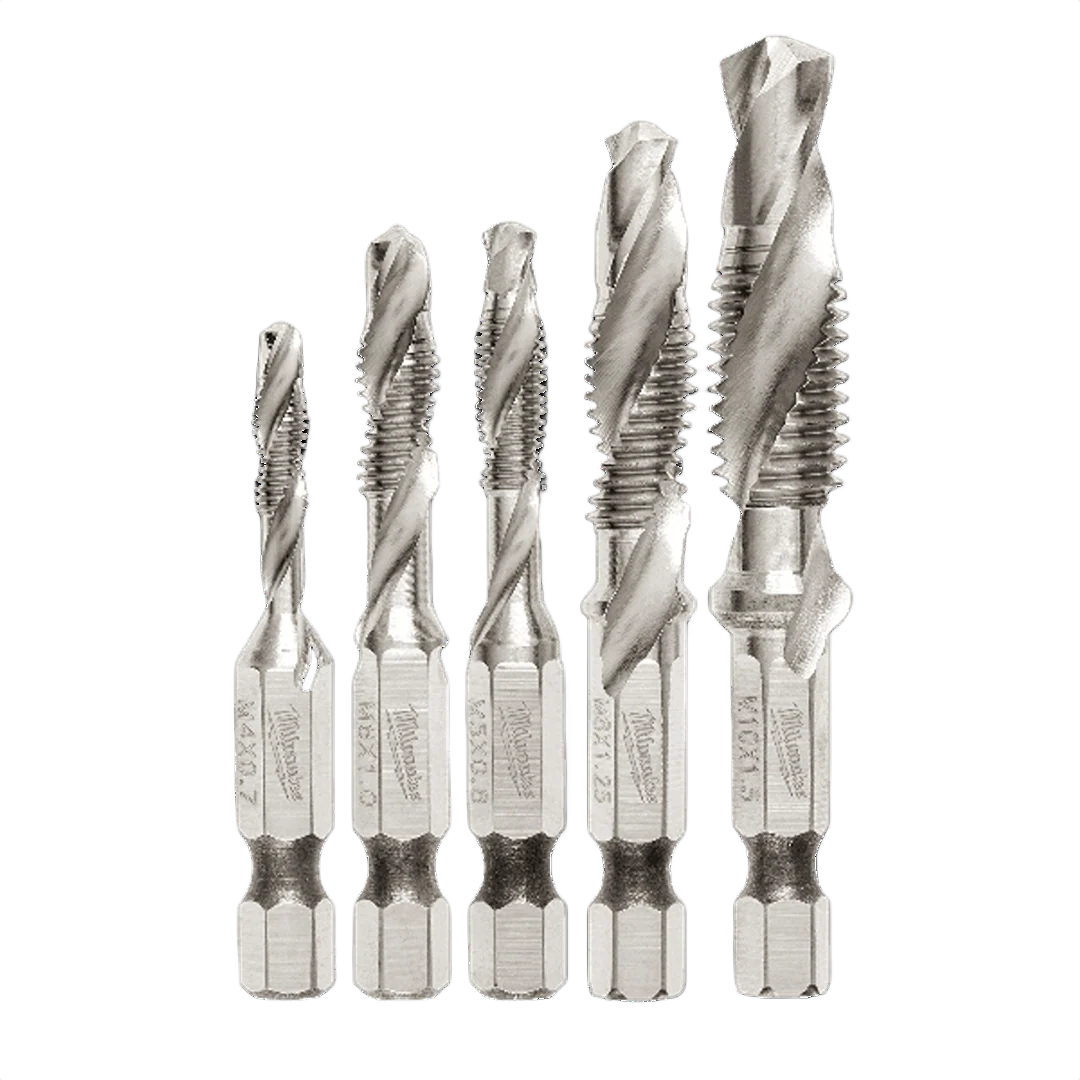 Efficient Milwaukee 5 Pc SHOCKWAVE™ Impact Metric Drill and Tap Bit Set Fast