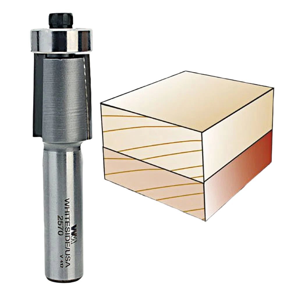 Fine Whiteside Downshear Flush Trim Bit 1 2 in. SH x 3 4 in. CD x 1 in. CL First-Class