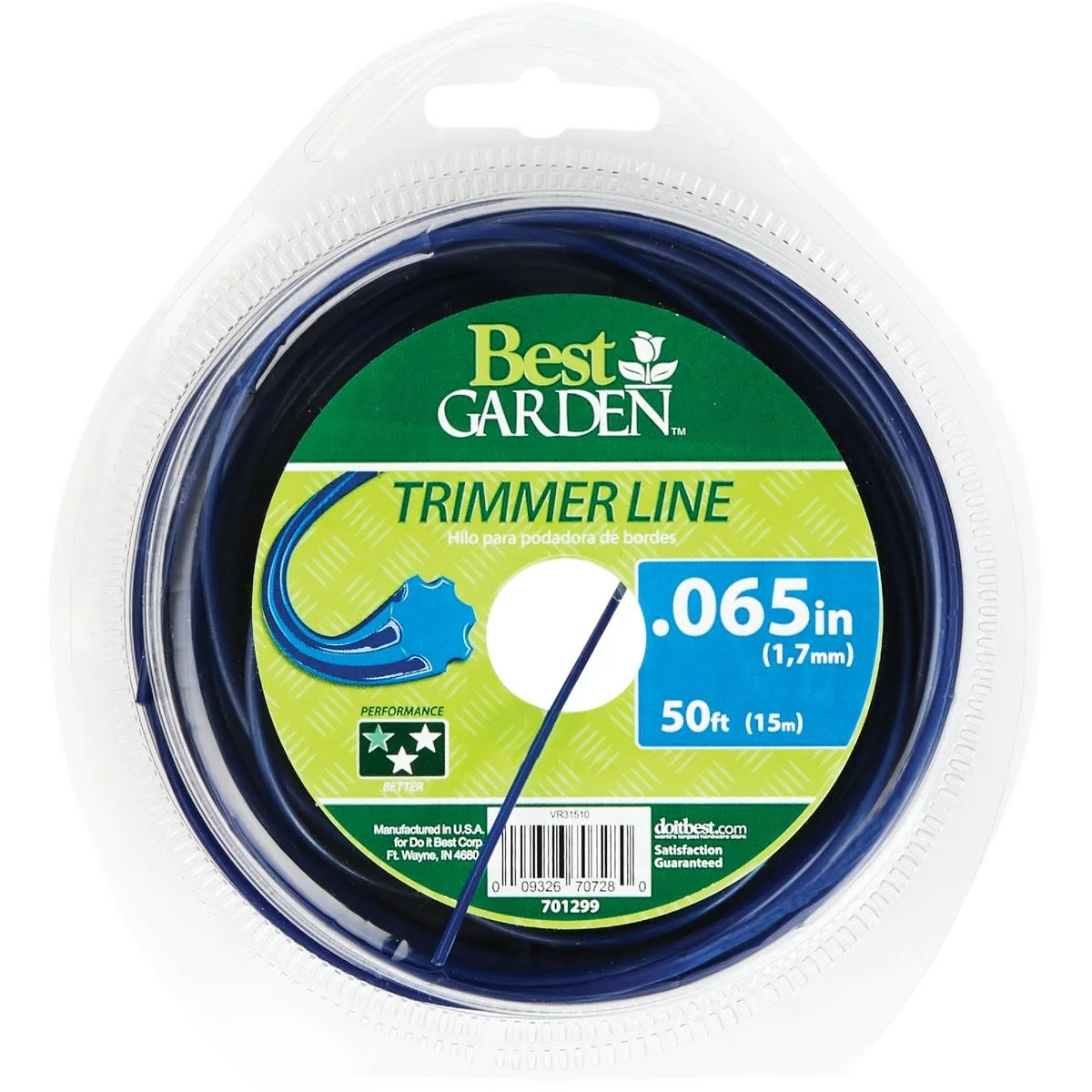 Minimalist Garden Round Trimmer Line 0.065 in. x 50 ft. Professional