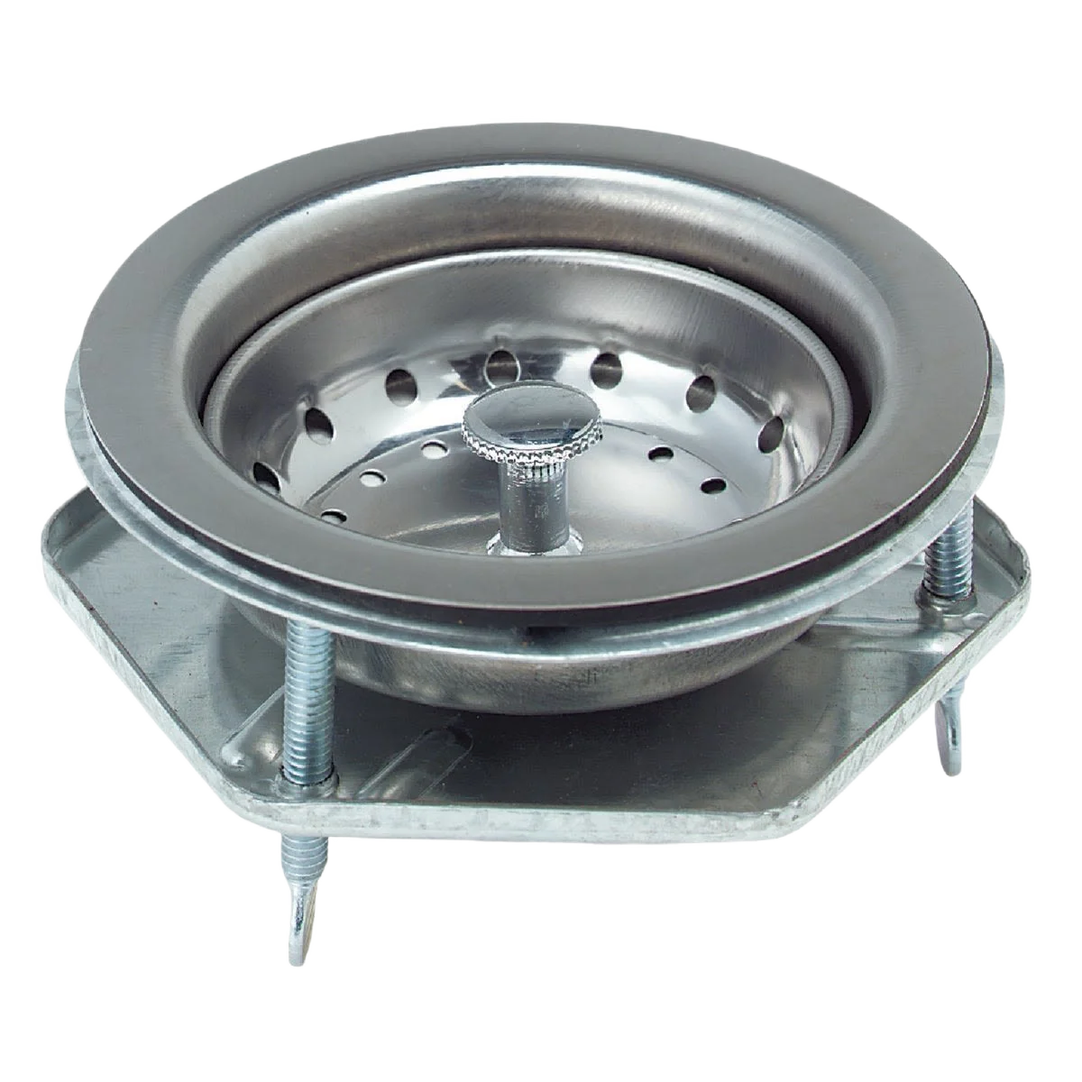 Secure Do it Stainless Steel Basket Strainer Assembly Thumb Screw Style Authentic
