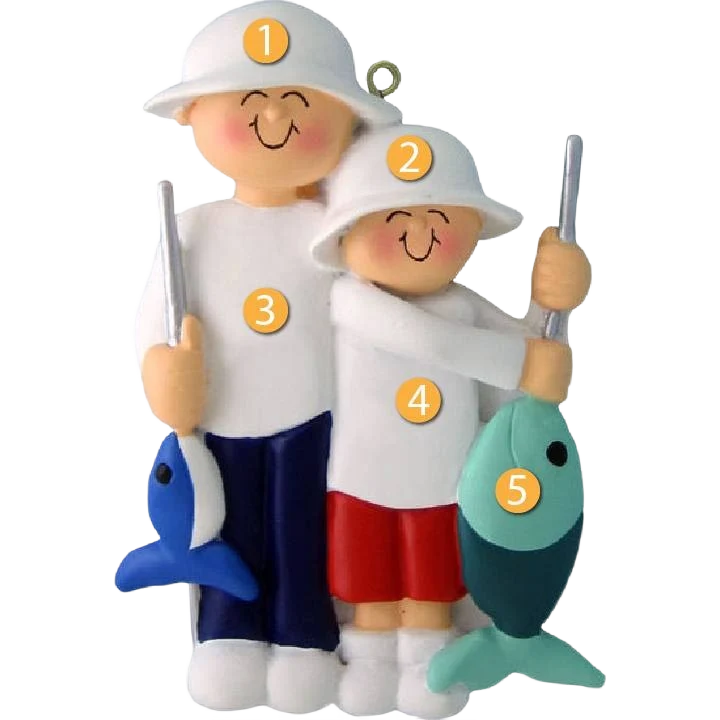 Casual Ornament Central Personalized Boys Fishing Ornament Exceptional