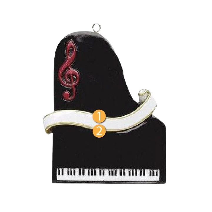 Minimalist Rudolph Me Personalized Piano Ornament Enhanced