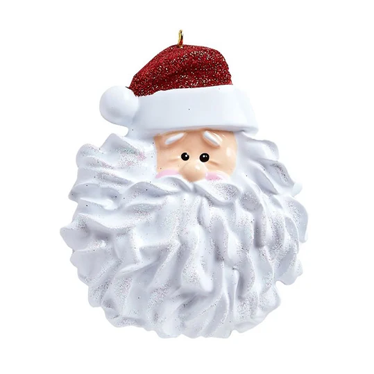 Convenient Rudolph Me Personalized Santa Face Ornament Official