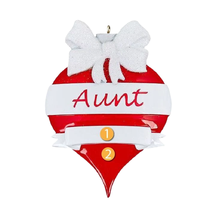 Relaxed Rudolph Me Personalized Aunt Ornament Traditional