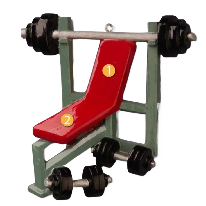 Reliable PolarX Personalized Weight Lifter Ornament Solid