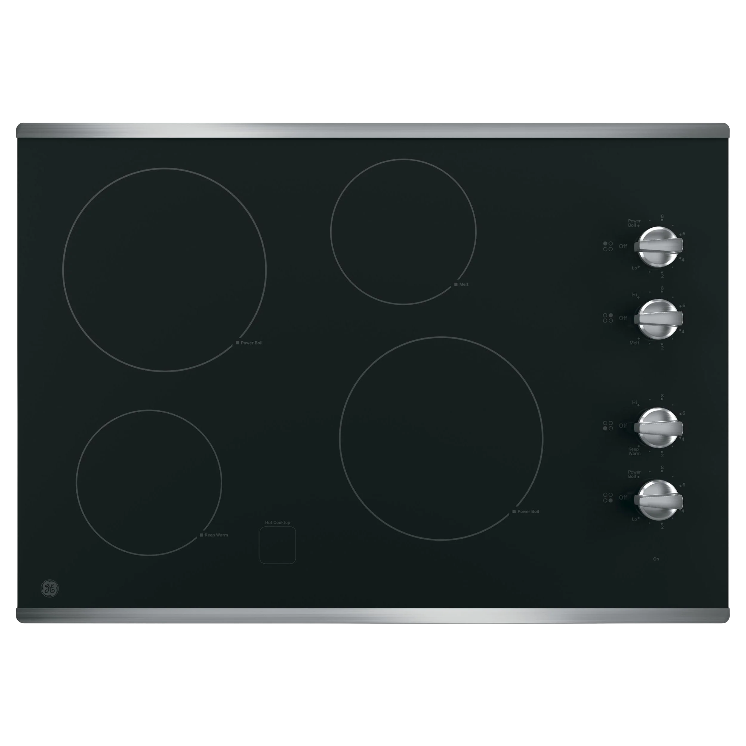 Top-Quality GE® 30 Built-In Knob Control Electric Cooktop Flexible