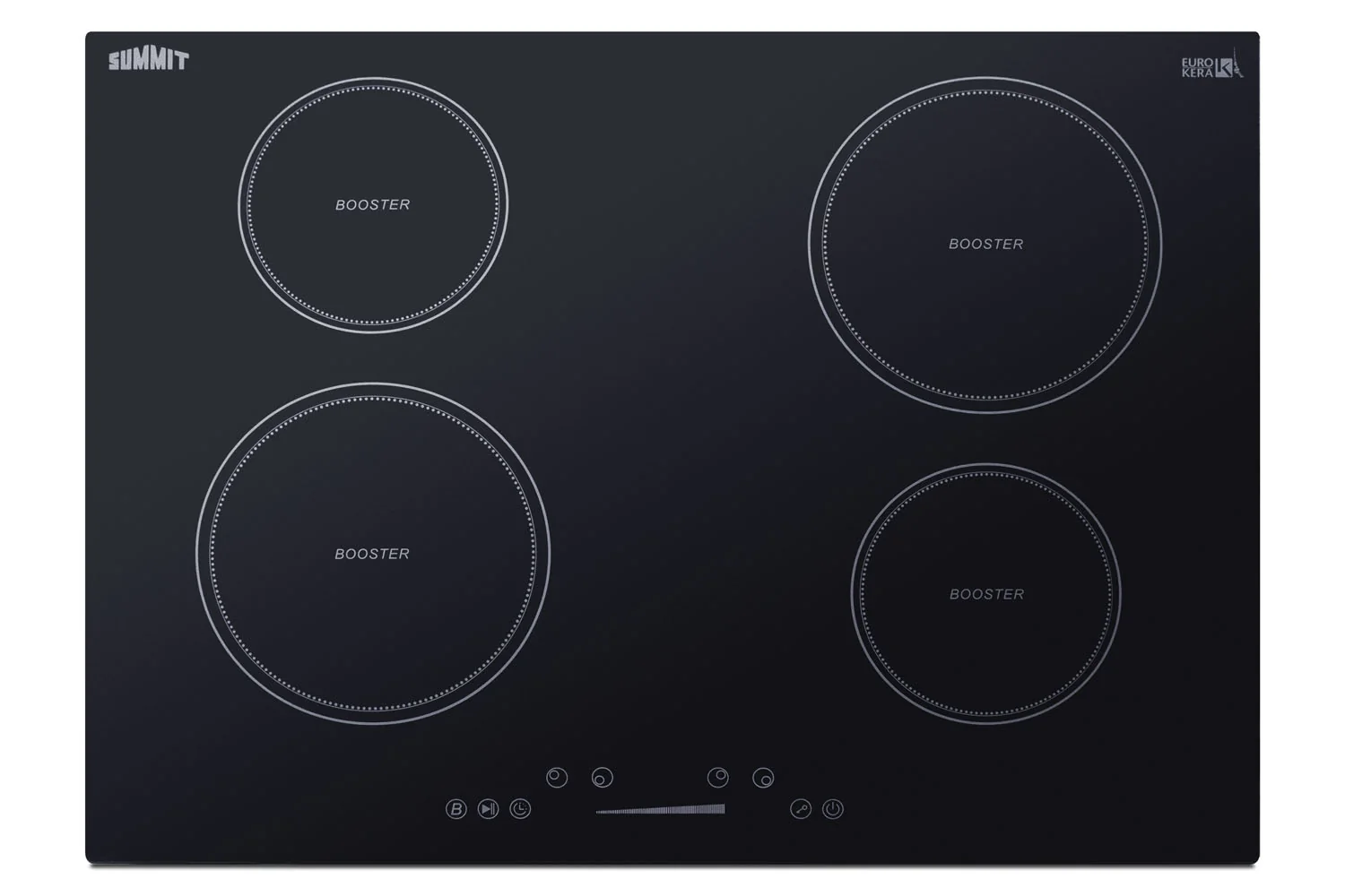 Elegant 30 Wide 208-240V 4-Zone Induction Cooktop Consistent