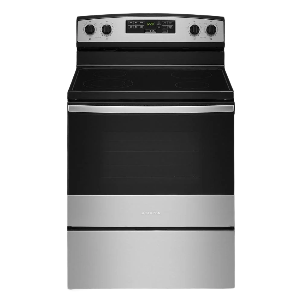 Flexible 30-inch Amana® Electric Range with Extra-Large Oven Window Versatile