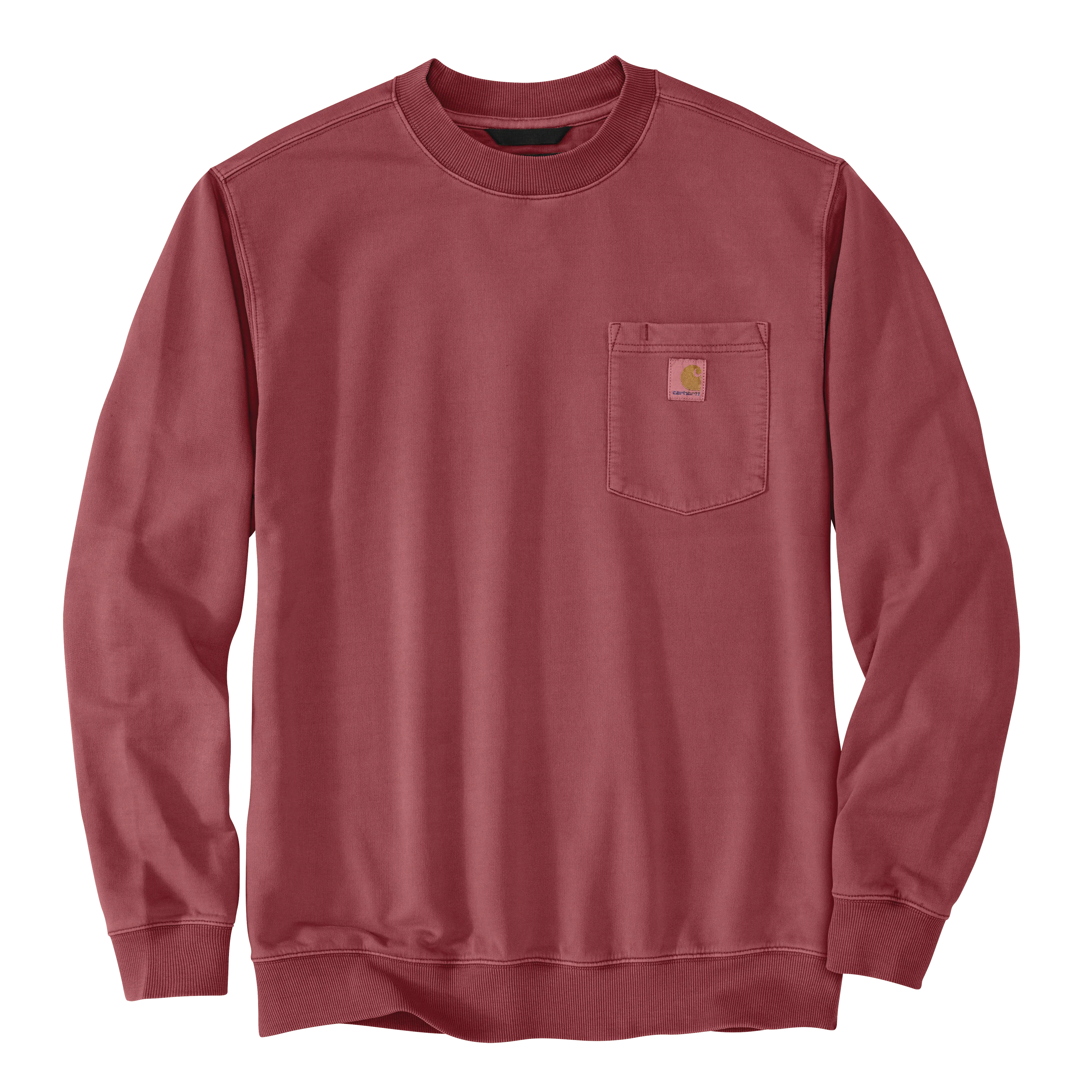 User-Friendly Carhartt Men’s Relaxed Fit Midweight Garment Dye French Terry Crewneck Pocket Sweatshirt Lightweight