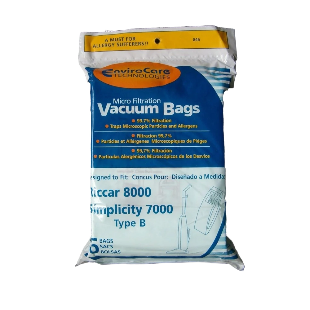 Selected EnviroCare Riccar Simp Type B Vacuum Bag 6-Pack Quality