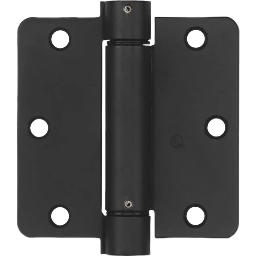 Trusted National Hardware 3-1 2 Oil Rubbed Bronze 1 4 Radius Spring Door Hinge Clean
