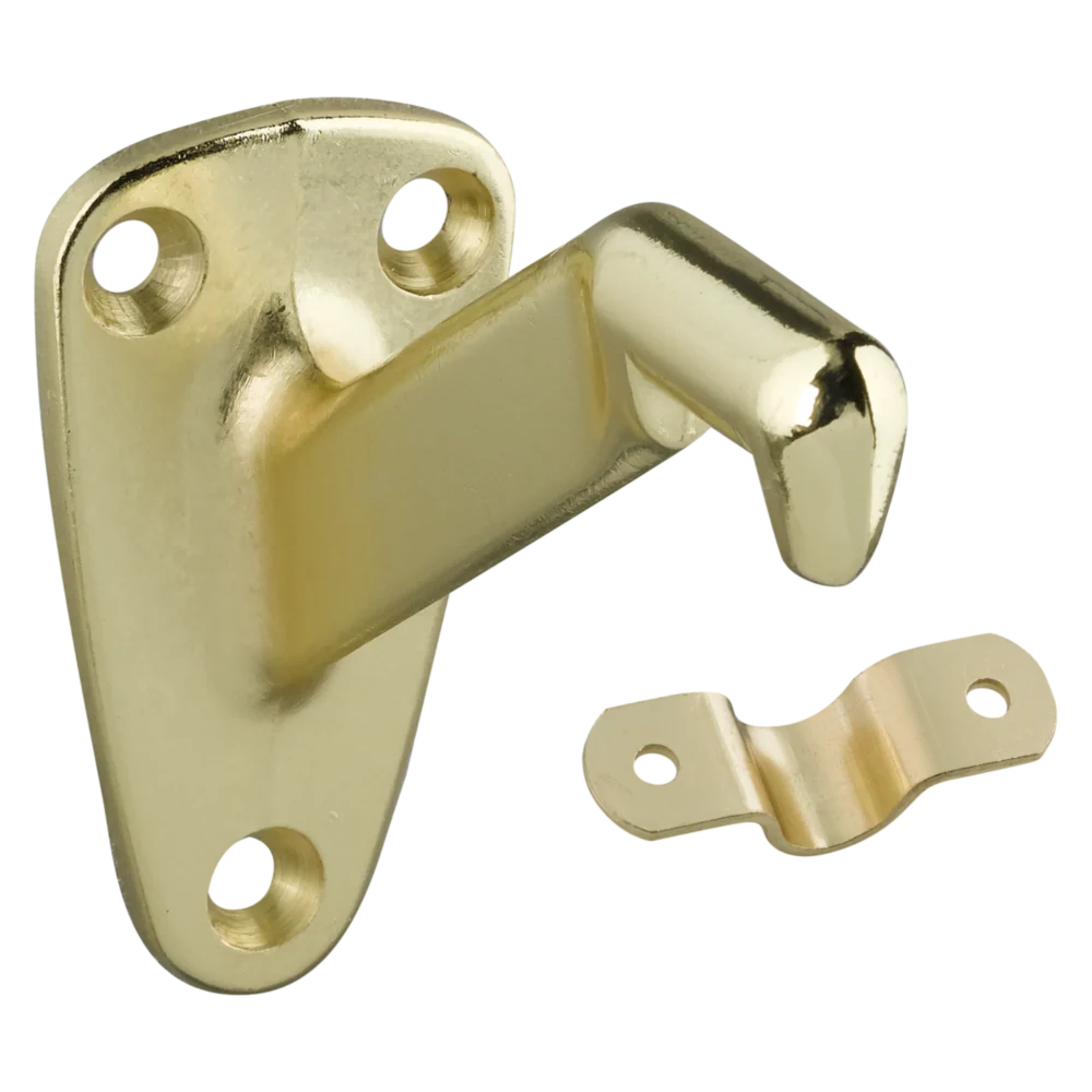 World-Class National Hardware Polished Brass Handrail Bracket Professional