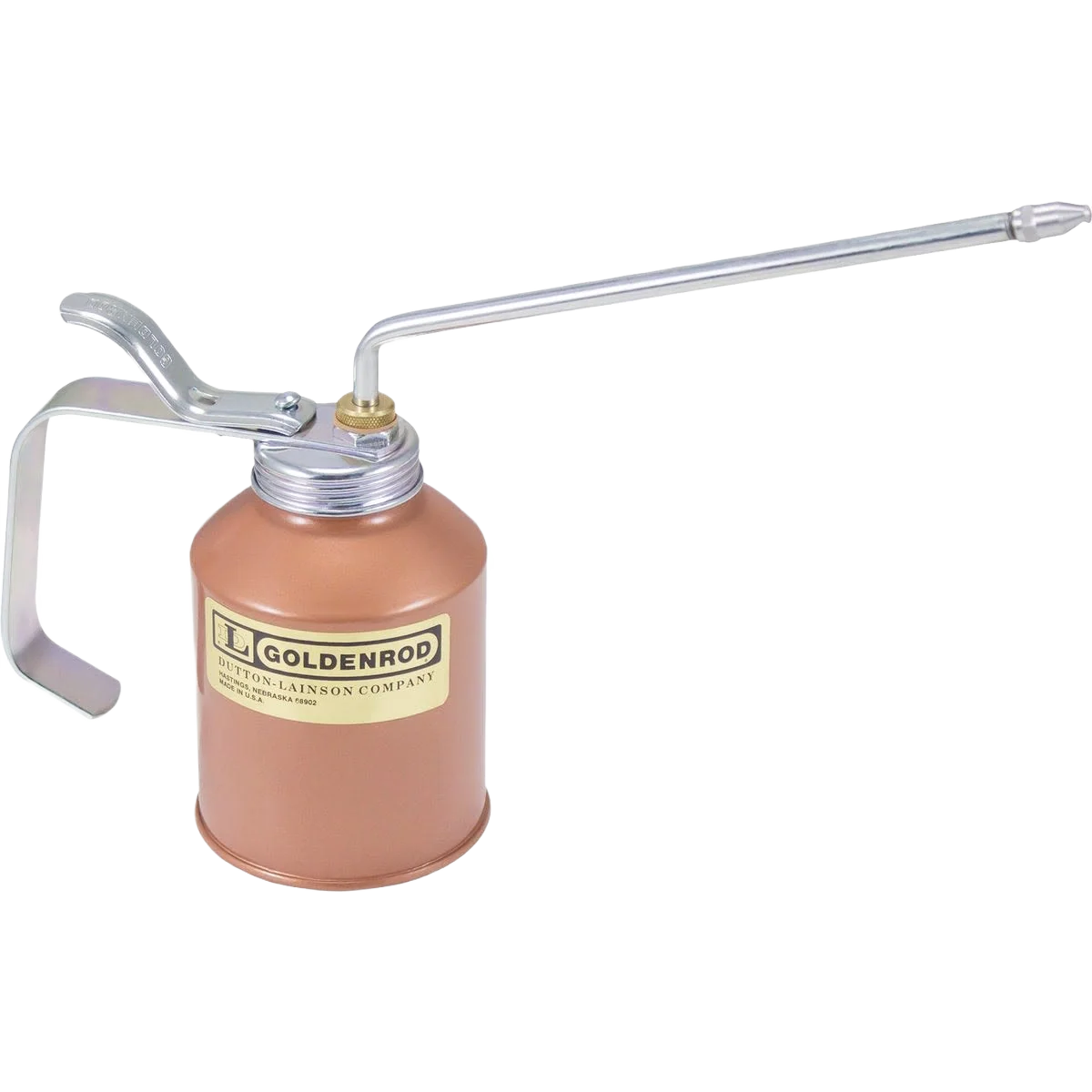 Sustainable Goldenrod 12 Oz. Industrial Pump Oiler with 8 In. Angle Spout Lightweight