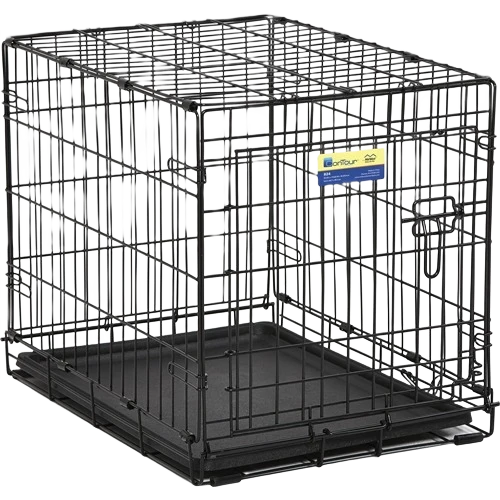 Reliable MidWest Homes Contour Single Door Dog Crate 24x18x19 Natural